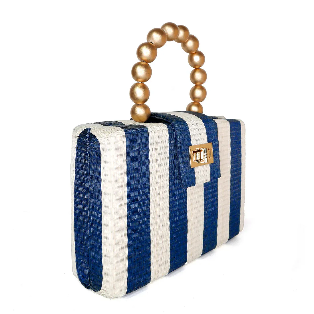 Louisa purse - navy & cream