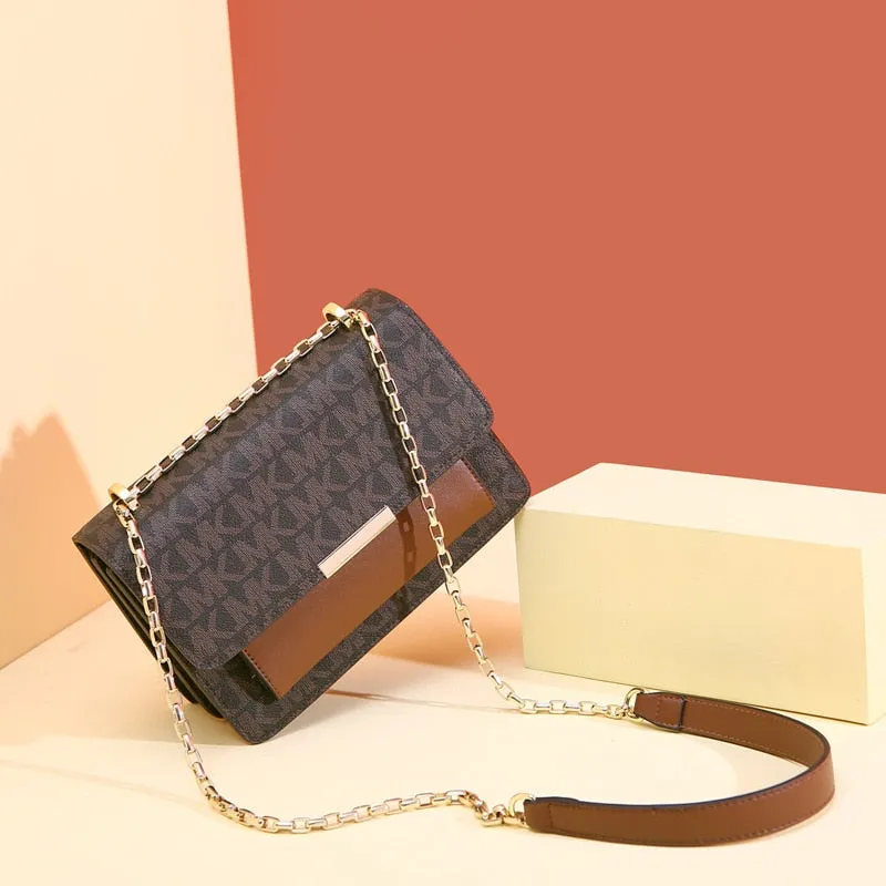 Luxury Inspired Designer Bag Women Leather Chain Crossbody