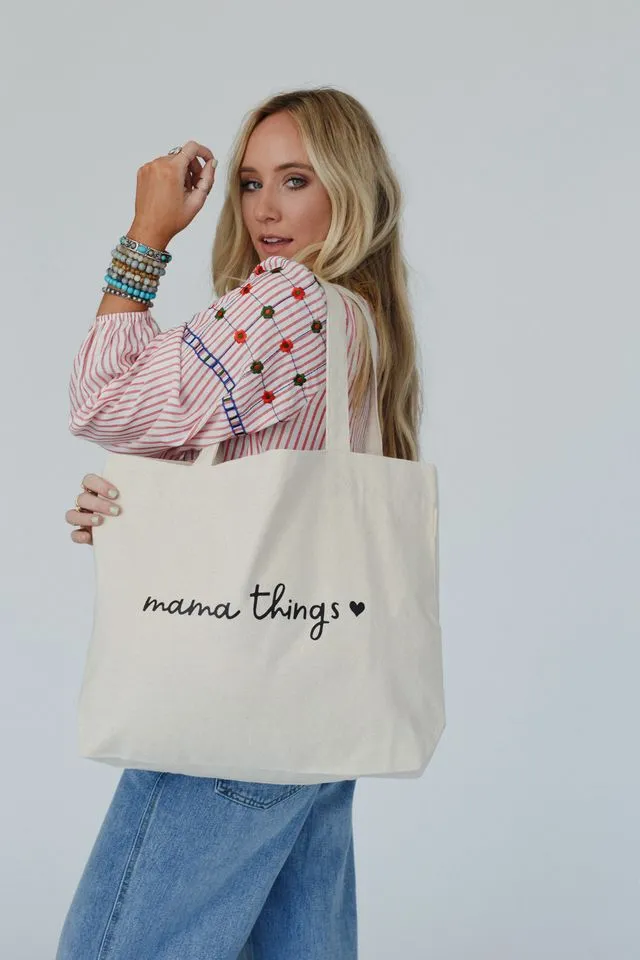 Mamas Daily Essential Tote - Natural