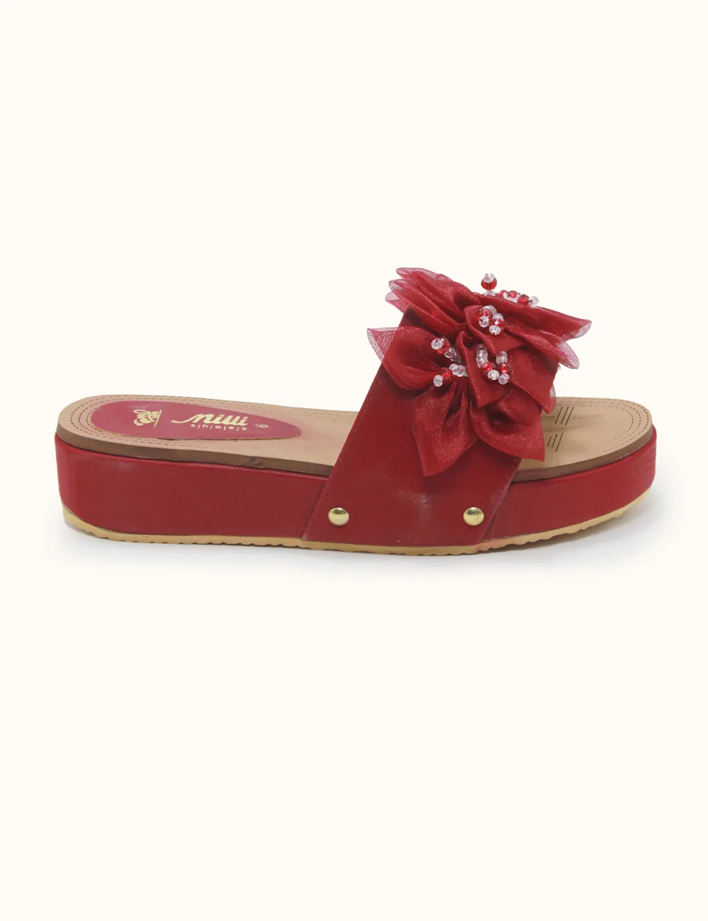 Maroon Stylish Summer Slippers