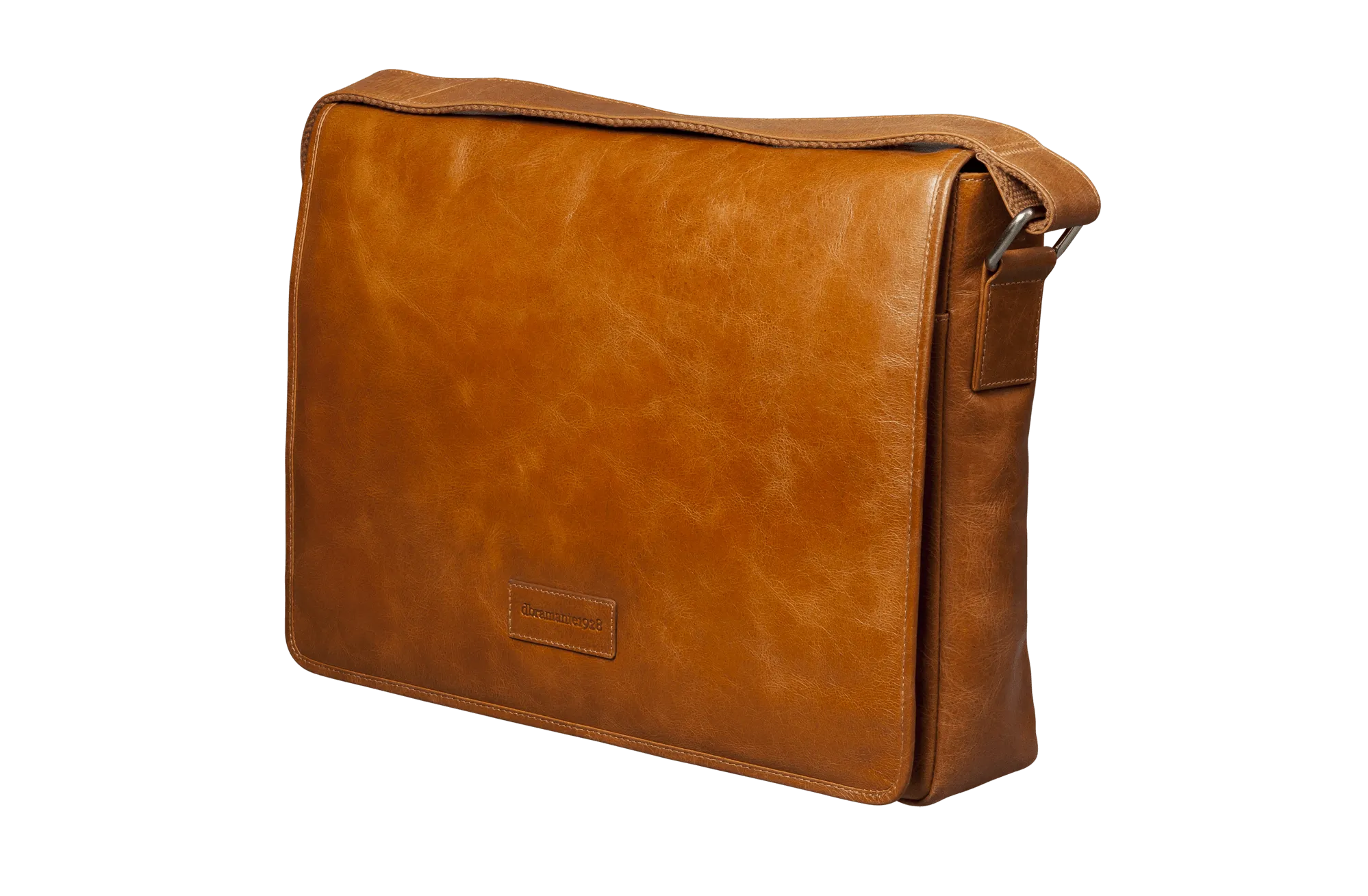 Marselisborg 14" Leather Laptop Messenger Bag - Tan