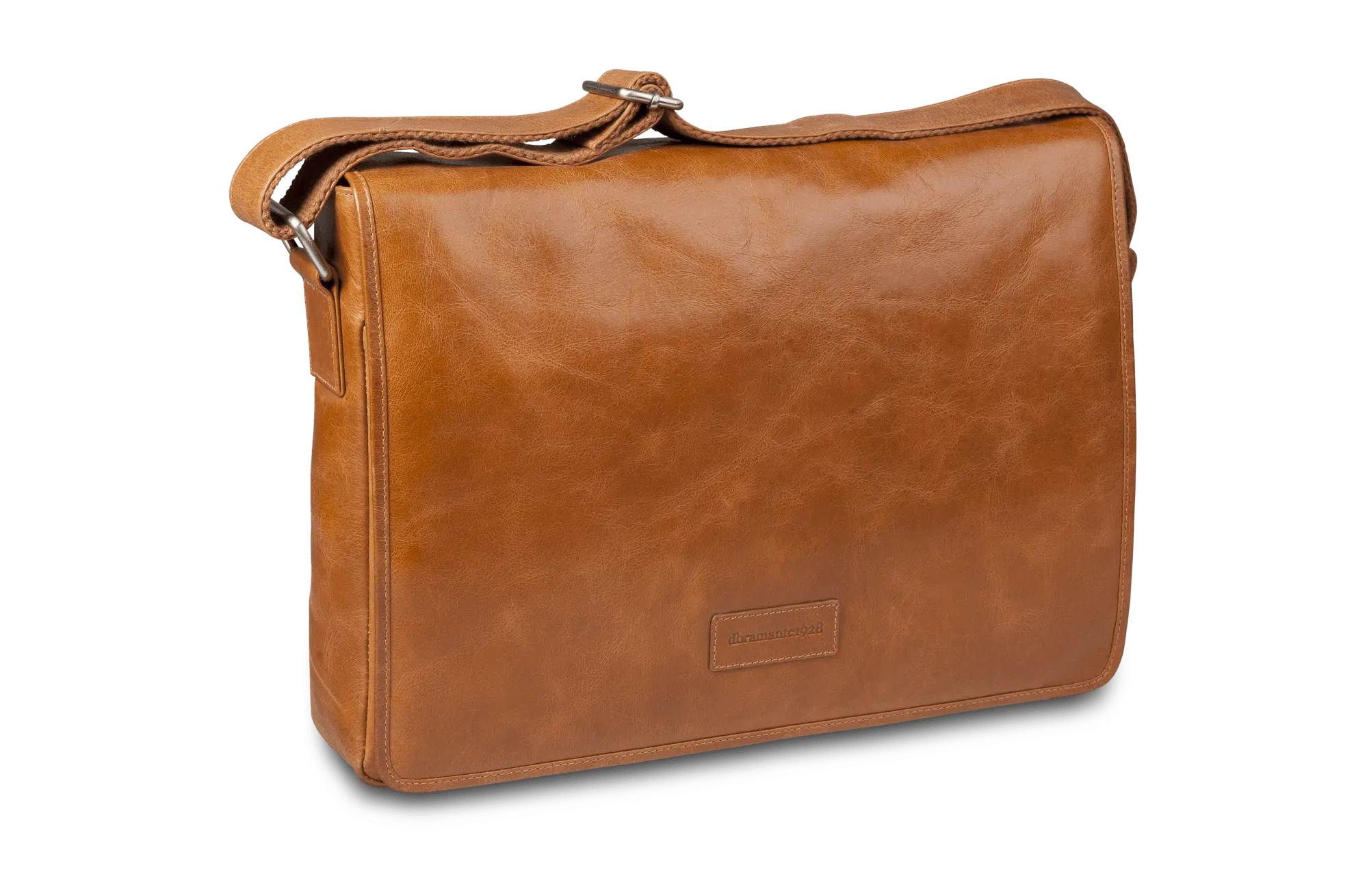Marselisborg 14" Leather Laptop Messenger Bag - Tan