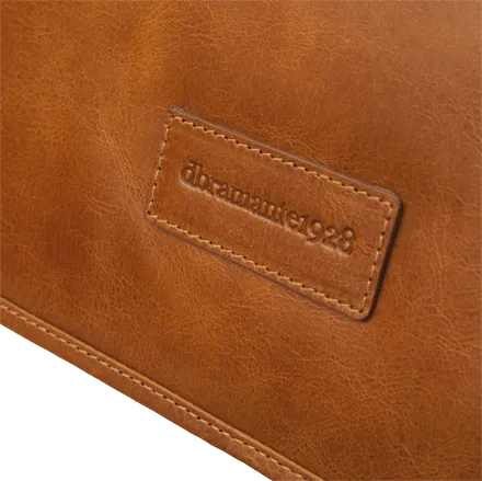 Marselisborg 14" Leather Laptop Messenger Bag - Tan