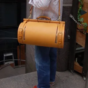 Mens Leather Barrel Weekender Bag Pattern Leather Pattern Large Travel Bag Leather Craft Pattern