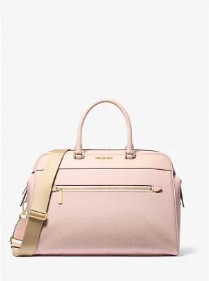 Micheal Kors Large Logo Weekender Bag Dark Powder Blush