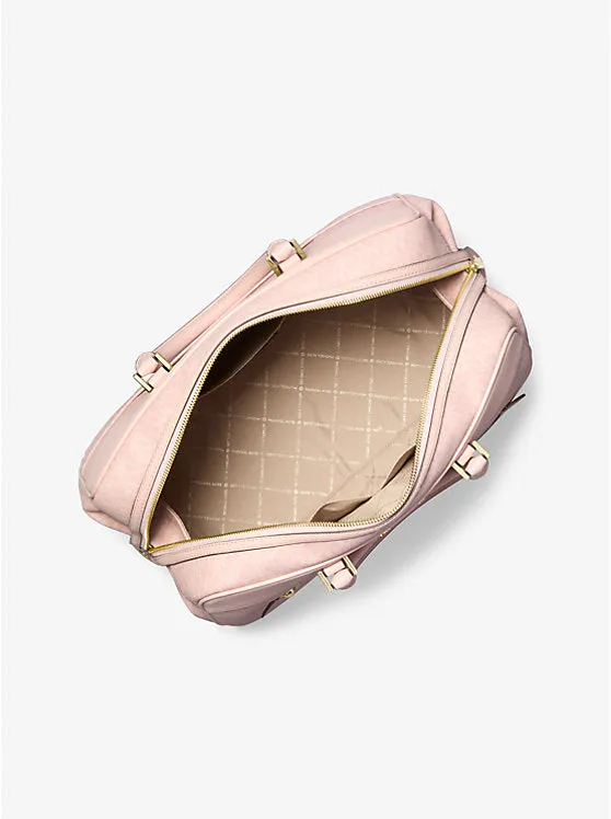 Micheal Kors Large Logo Weekender Bag Dark Powder Blush
