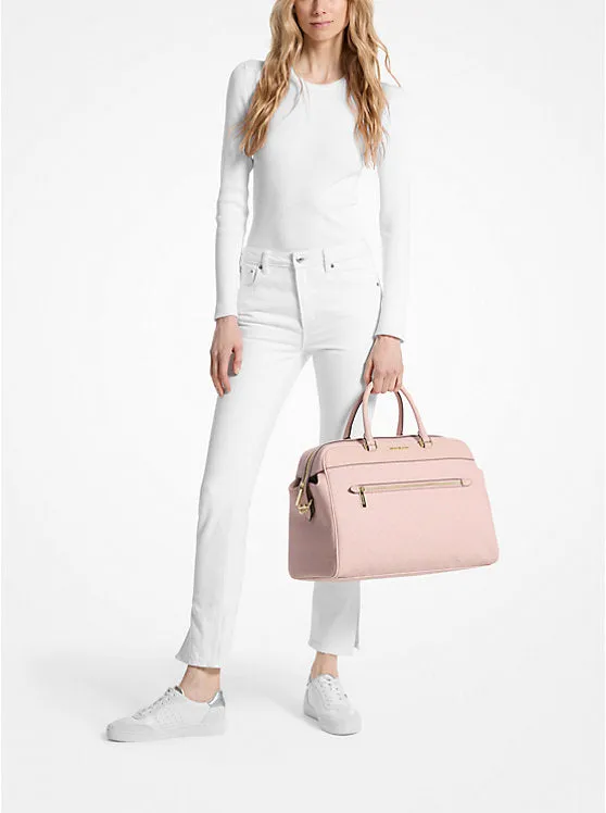 Micheal Kors Large Logo Weekender Bag Dark Powder Blush