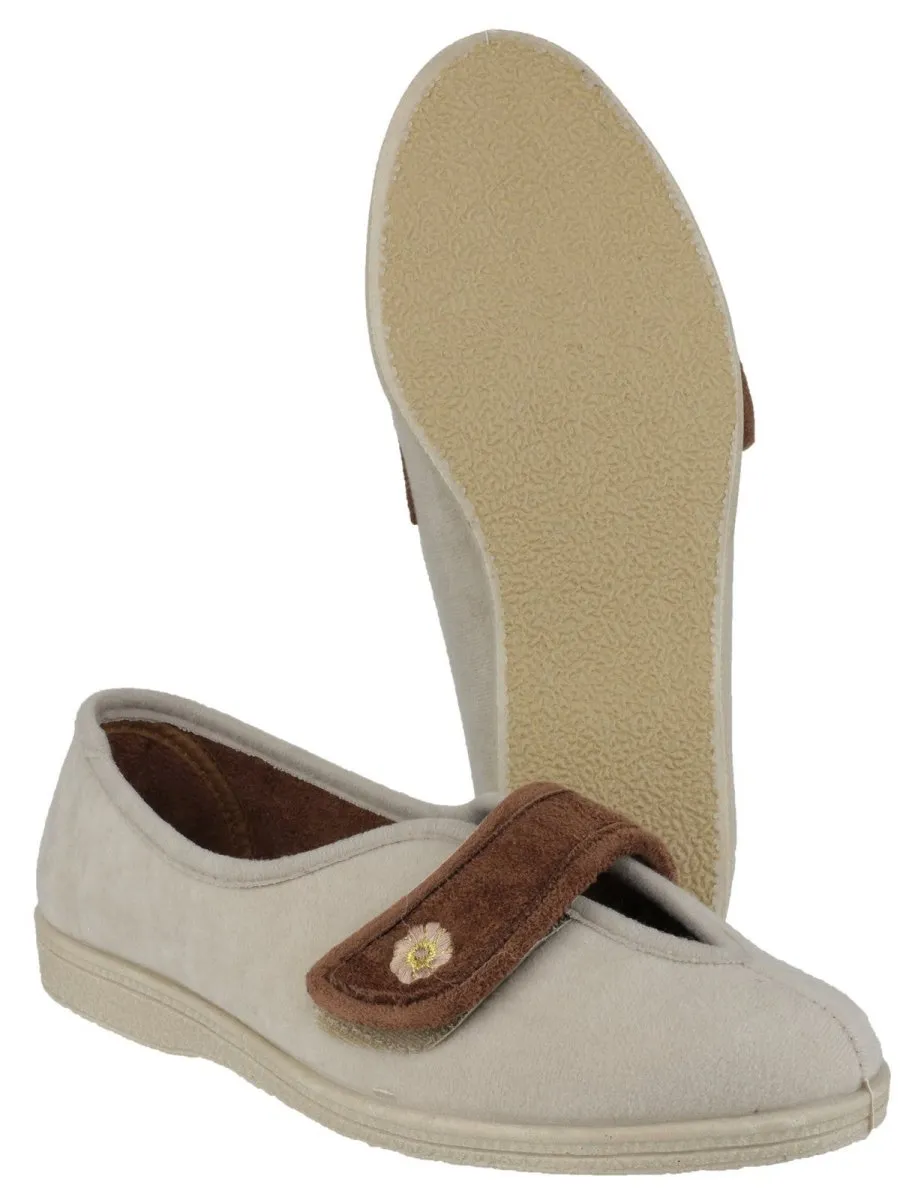 Mirak Andrea Ladies Touch Fastening Slippers