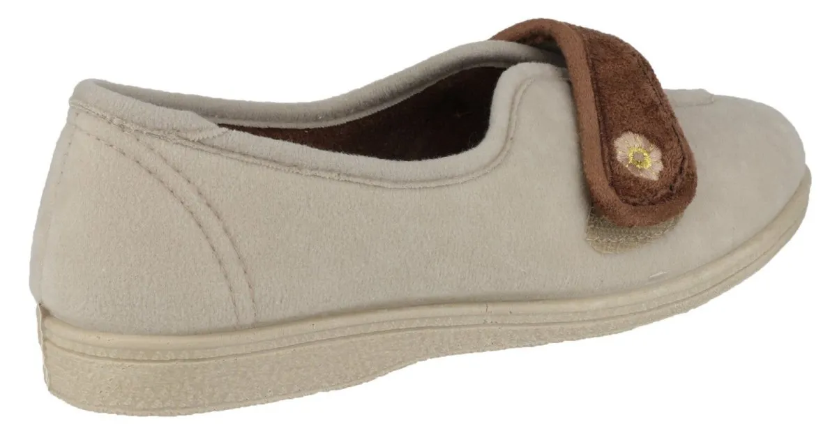 Mirak Andrea Ladies Touch Fastening Slippers