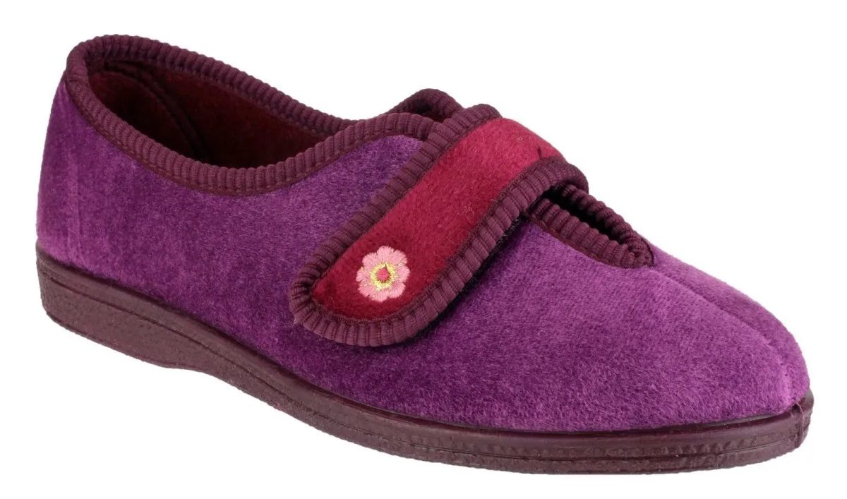 Mirak Andrea Ladies Touch Fastening Slippers