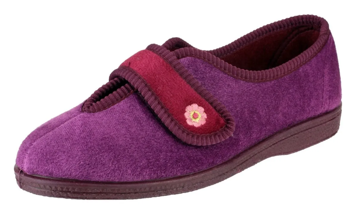 Mirak Andrea Ladies Touch Fastening Slippers