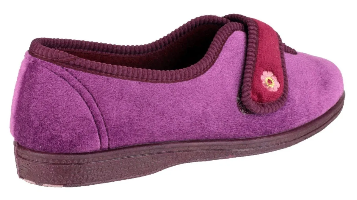Mirak Andrea Ladies Touch Fastening Slippers