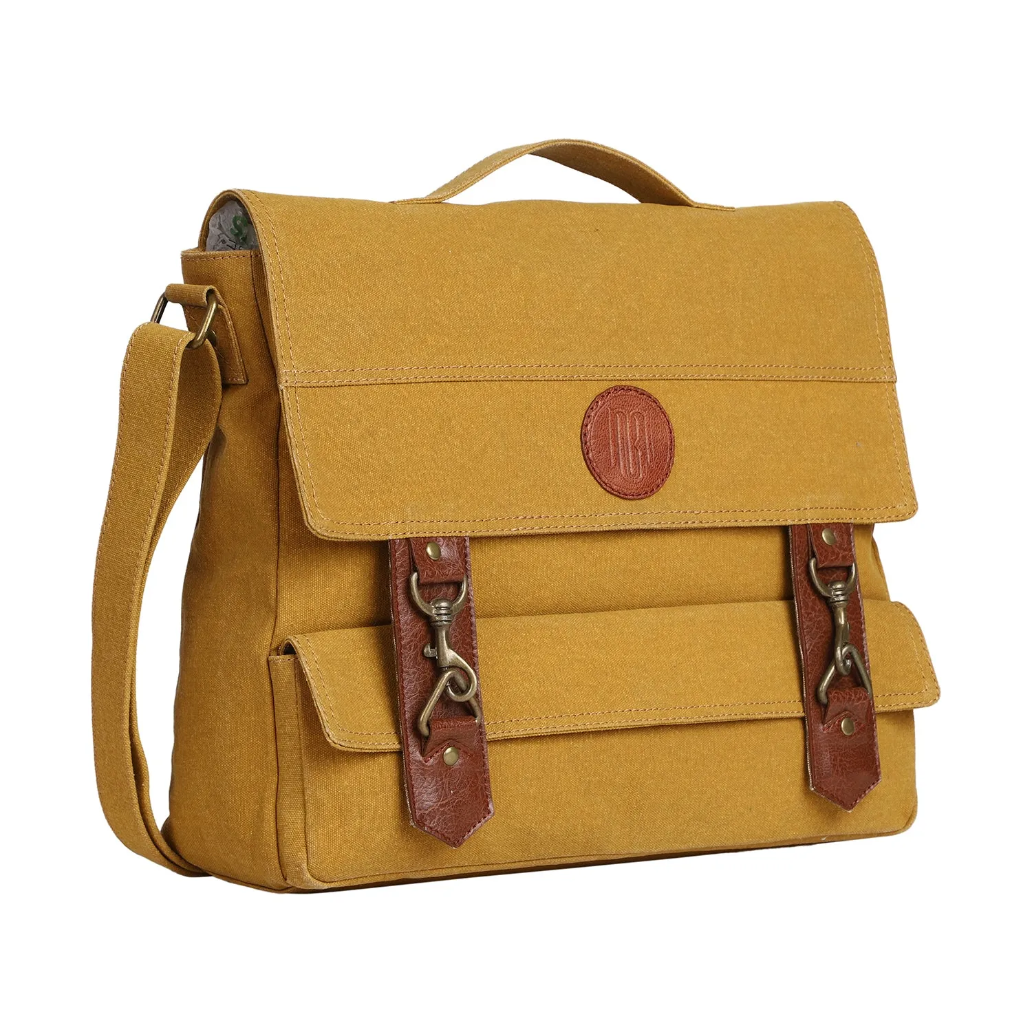 Mona B Unisex Canvas Messenger Crossbody Laptop/Tablet/MacBook Bag: City Slicker