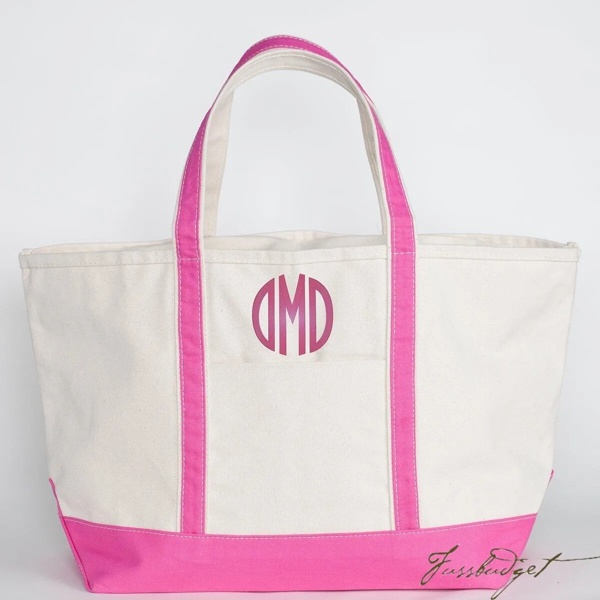 Monogrammed Medium Boat Tote