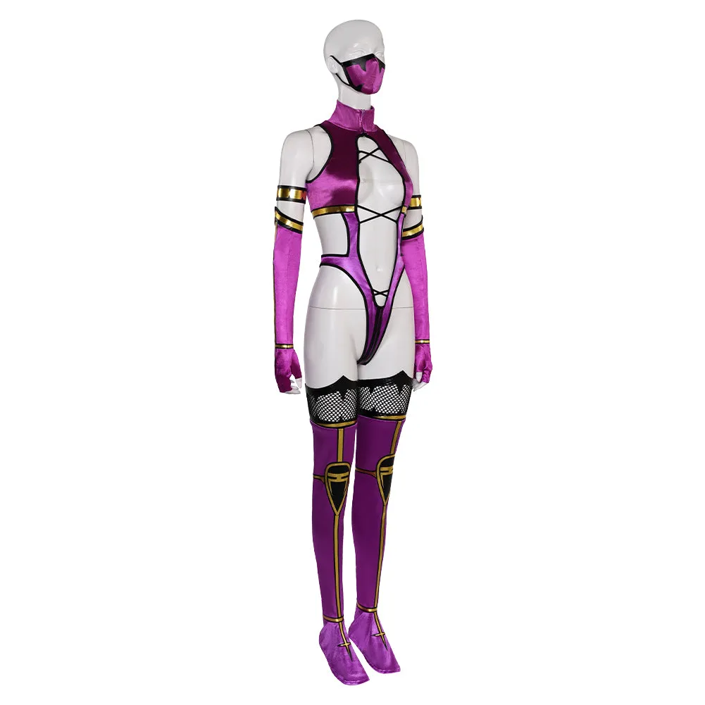 Mortal Kombat 9 Mileena Purple Sexy Cosplay Suit Cosplay Costume Outfits