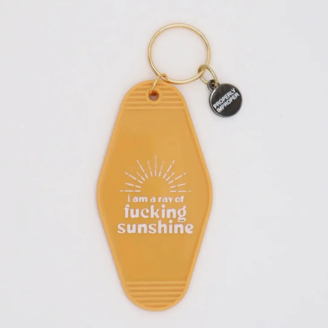 Motel Keychain - I’m a Ray of Sunshine