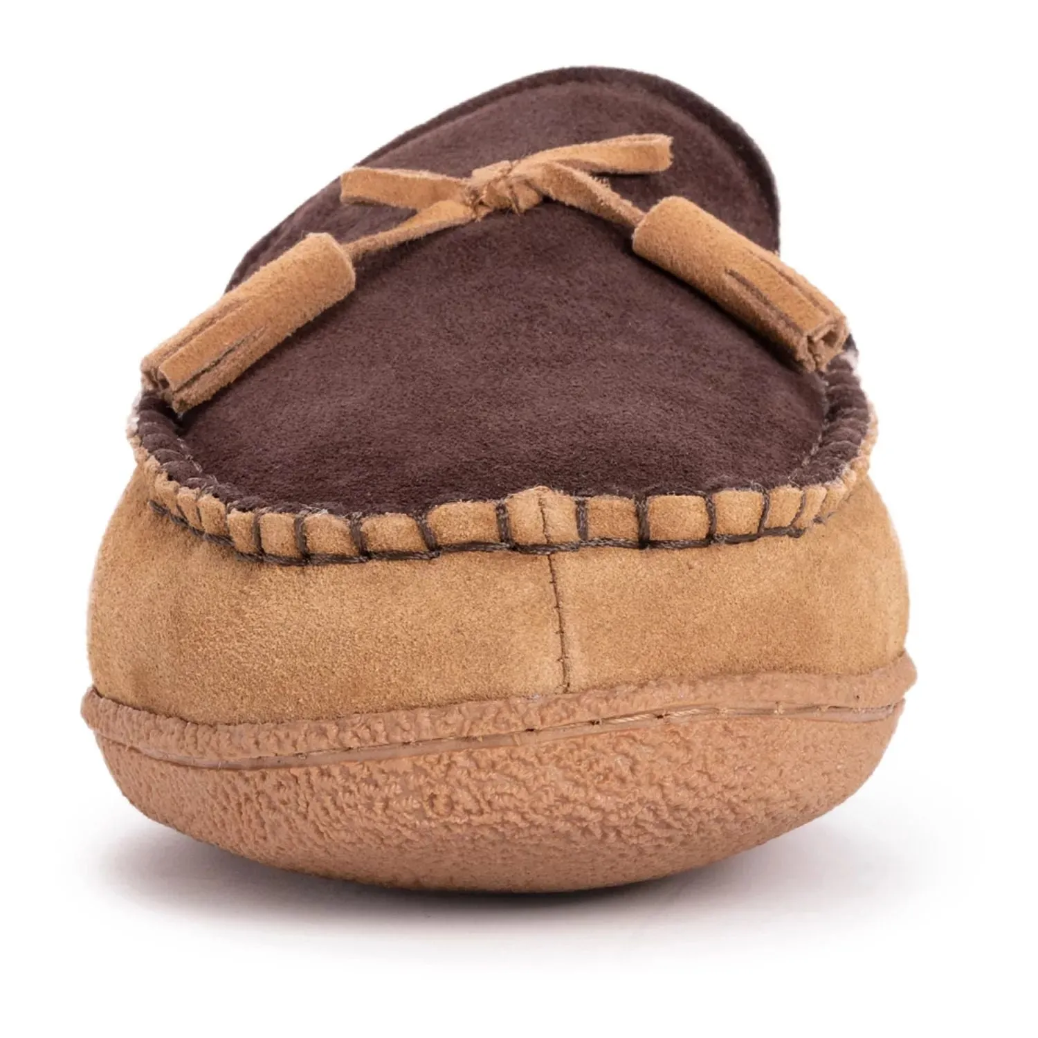 MUK LUKS Talan Men's leather moccasin slippers MUK LUKS