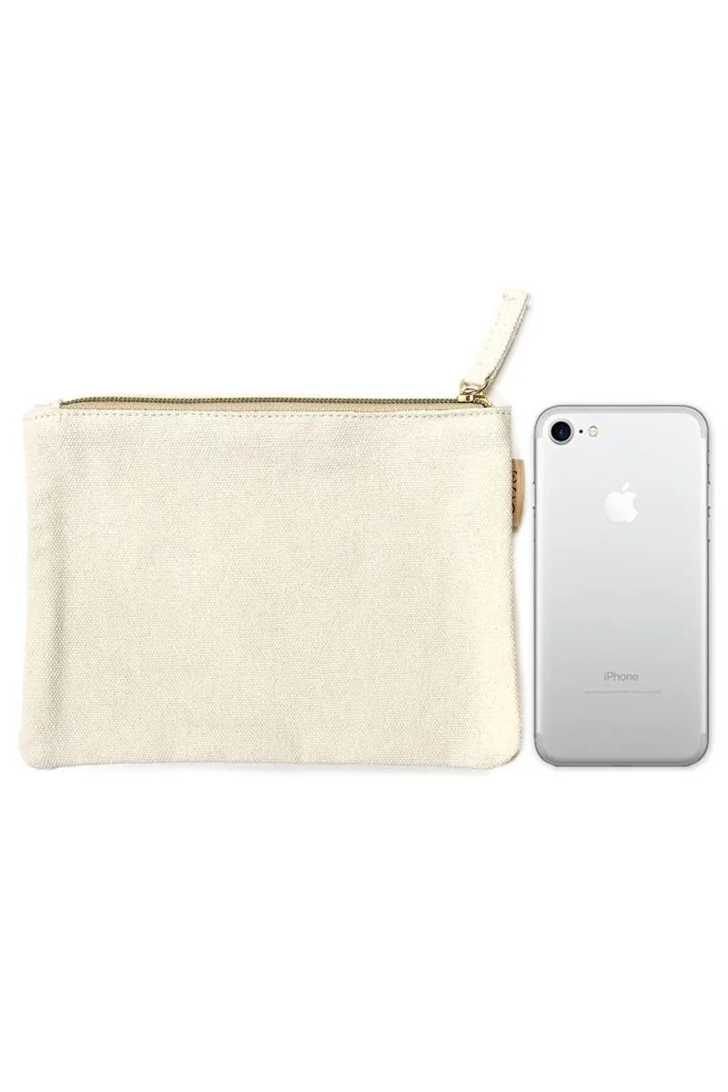 Multi Lettering Cotton Canvas Eco Pouch Bags: One Size / PCH026