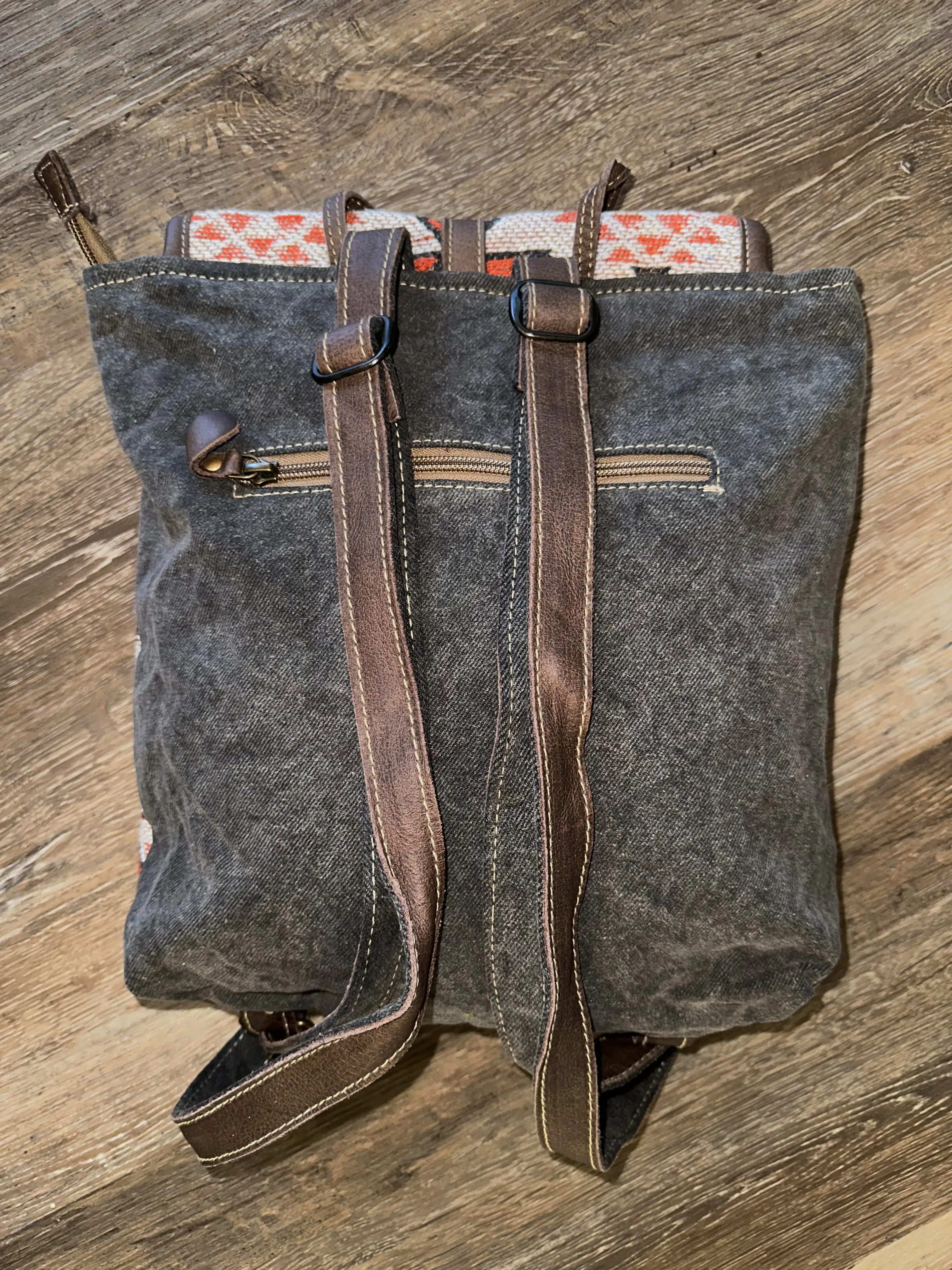 Myra- Maya Backpack Upcycled Canvas Backpack