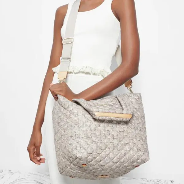 MZ Wallace Medium Metro Deluxe Tote in Jute