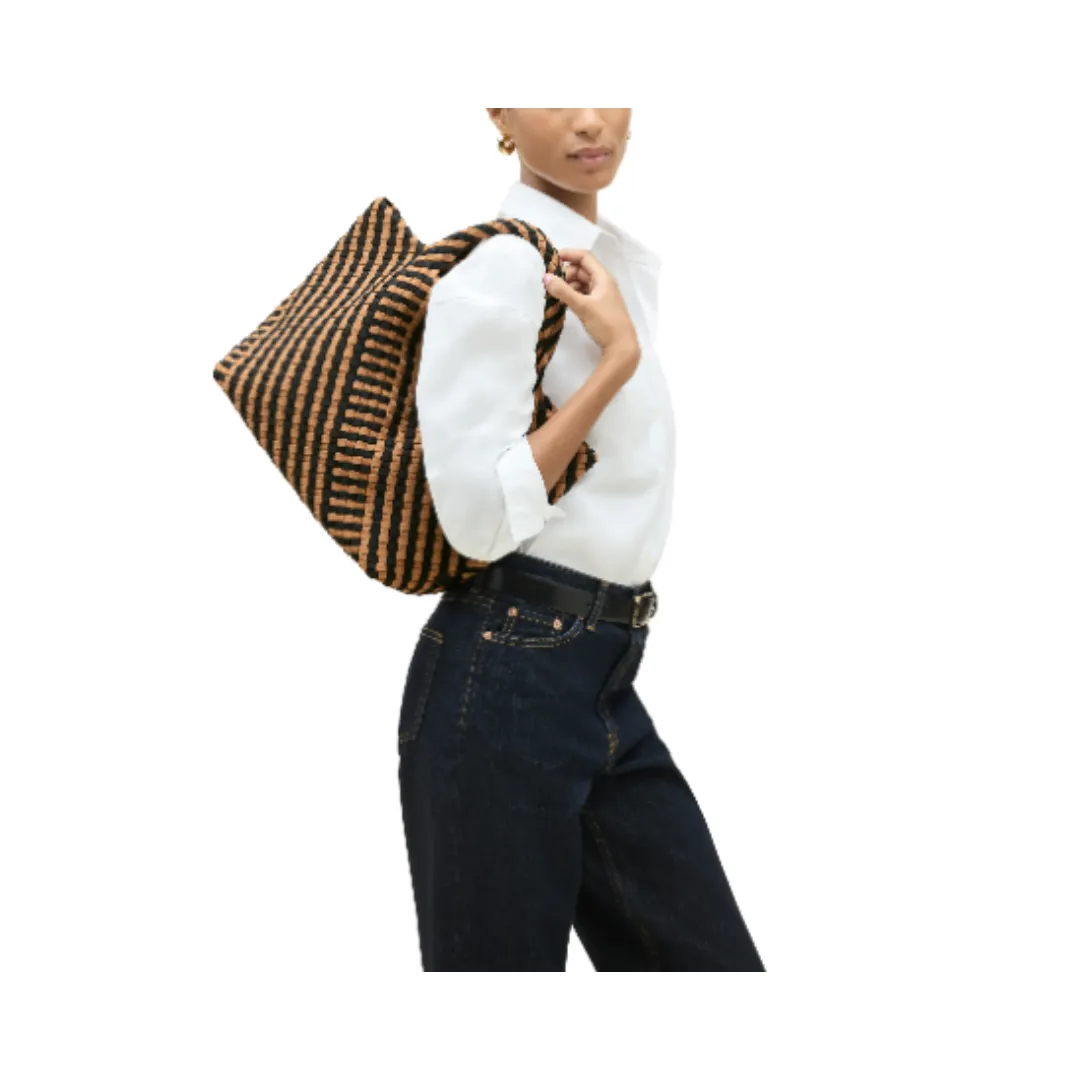 Naghedi St. Barths Medium Graphic Stripe Tote - Ravenna