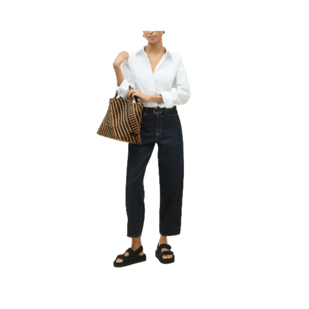 Naghedi St. Barths Medium Graphic Stripe Tote - Ravenna