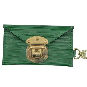 Nancy Hansard 223. UNICORN - Upcycled LV Epi Envelope Wallet with Upcycled LV Yellow Gold Closure & Keychain