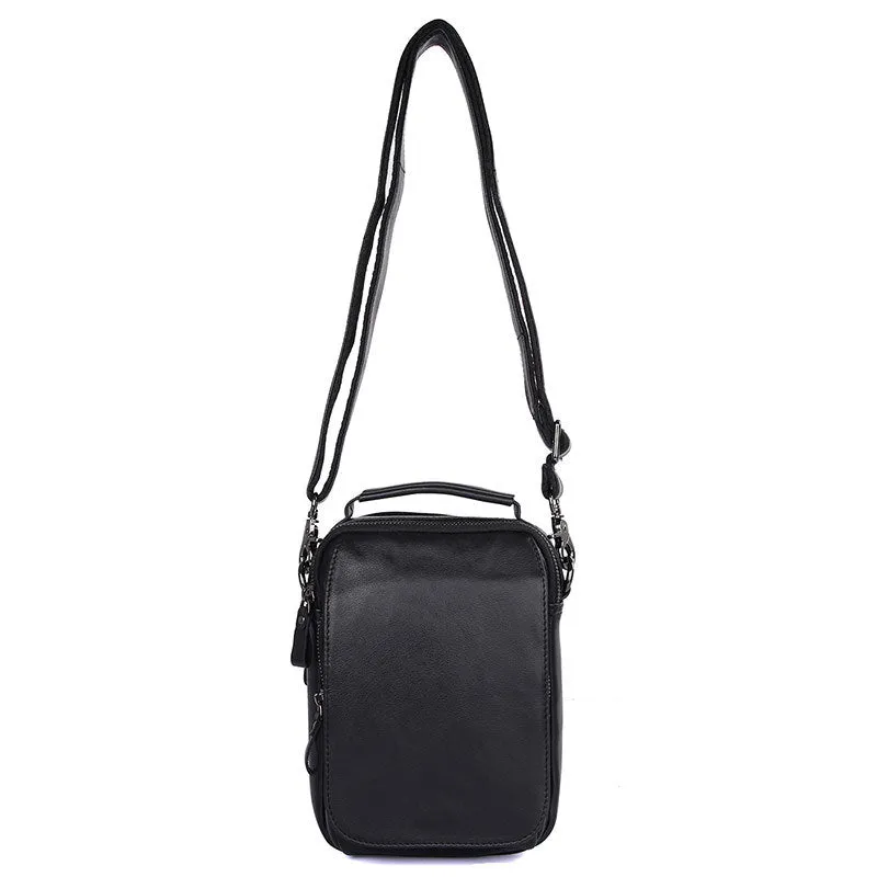 New Fashion Messenger Bags Casual Leather Bags For Men Leather Messenger Corssbody Side Shoulder Bag 1012