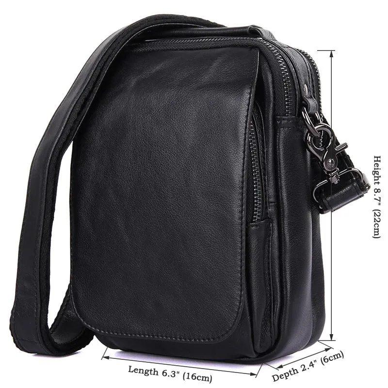 New Fashion Messenger Bags Casual Leather Bags For Men Leather Messenger Corssbody Side Shoulder Bag 1012