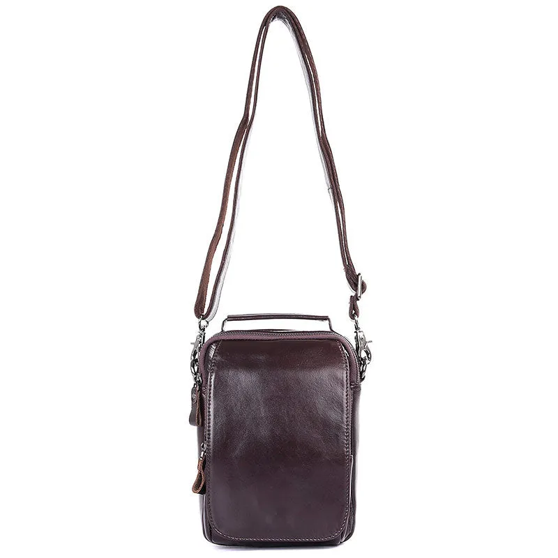 New Fashion Messenger Bags Casual Leather Bags For Men Leather Messenger Corssbody Side Shoulder Bag 1012