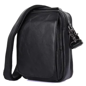 New Fashion Messenger Bags Casual Leather Bags For Men Leather Messenger Corssbody Side Shoulder Bag 1012
