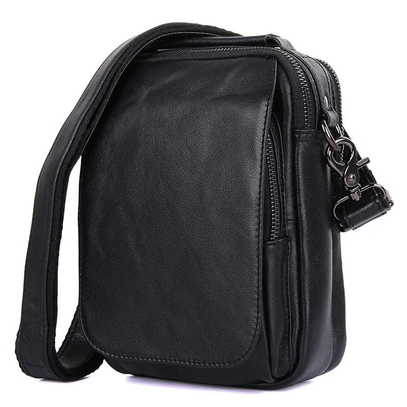 New Fashion Messenger Bags Casual Leather Bags For Men Leather Messenger Corssbody Side Shoulder Bag 1012