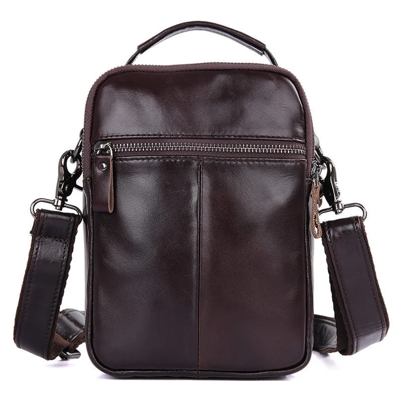 New Fashion Messenger Bags Casual Leather Bags For Men Leather Messenger Corssbody Side Shoulder Bag 1012