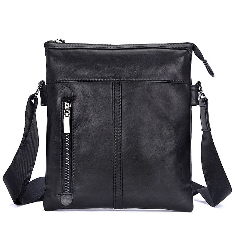 New Fashion Messenger Bags Casual Leather Bags For Men Leather Messenger Corssbody Side Shoulder Bag 1023A