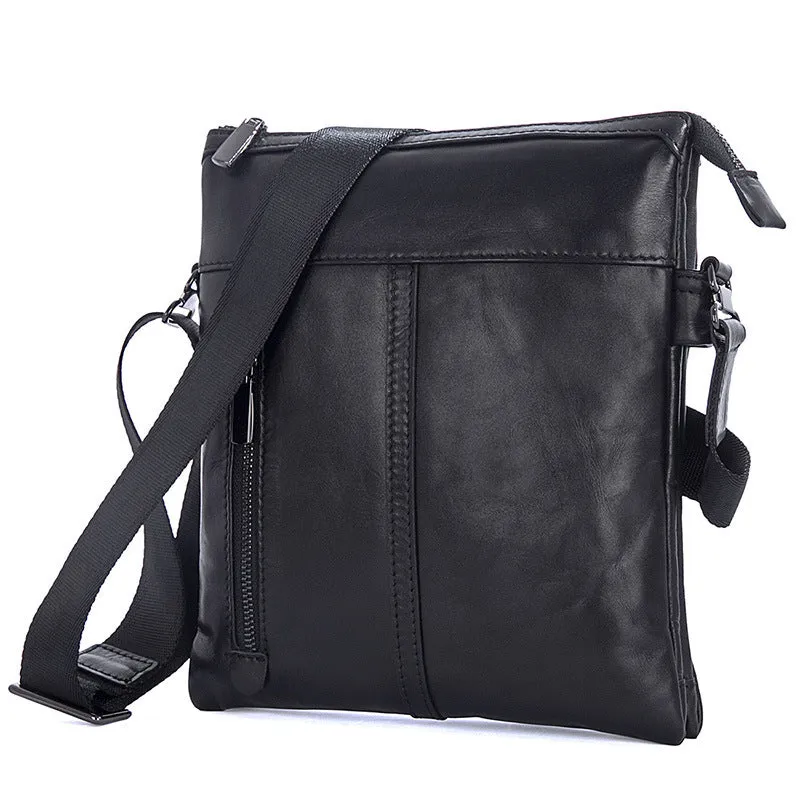 New Fashion Messenger Bags Casual Leather Bags For Men Leather Messenger Corssbody Side Shoulder Bag 1023A