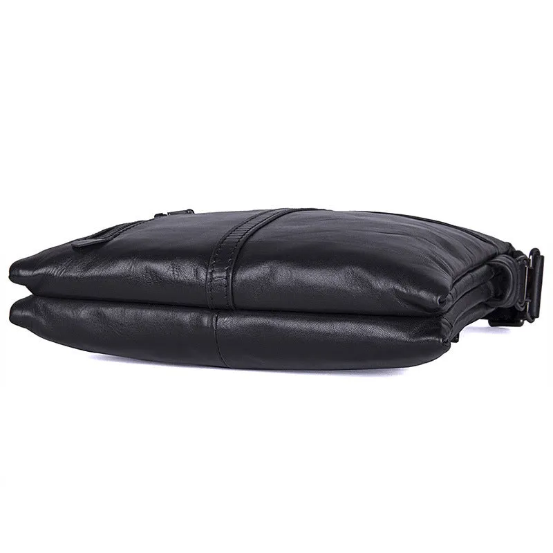 New Fashion Messenger Bags Casual Leather Bags For Men Leather Messenger Corssbody Side Shoulder Bag 1023A