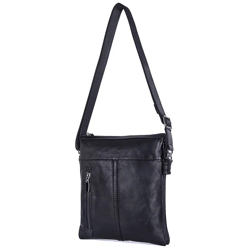 New Fashion Messenger Bags Casual Leather Bags For Men Leather Messenger Corssbody Side Shoulder Bag 1023A
