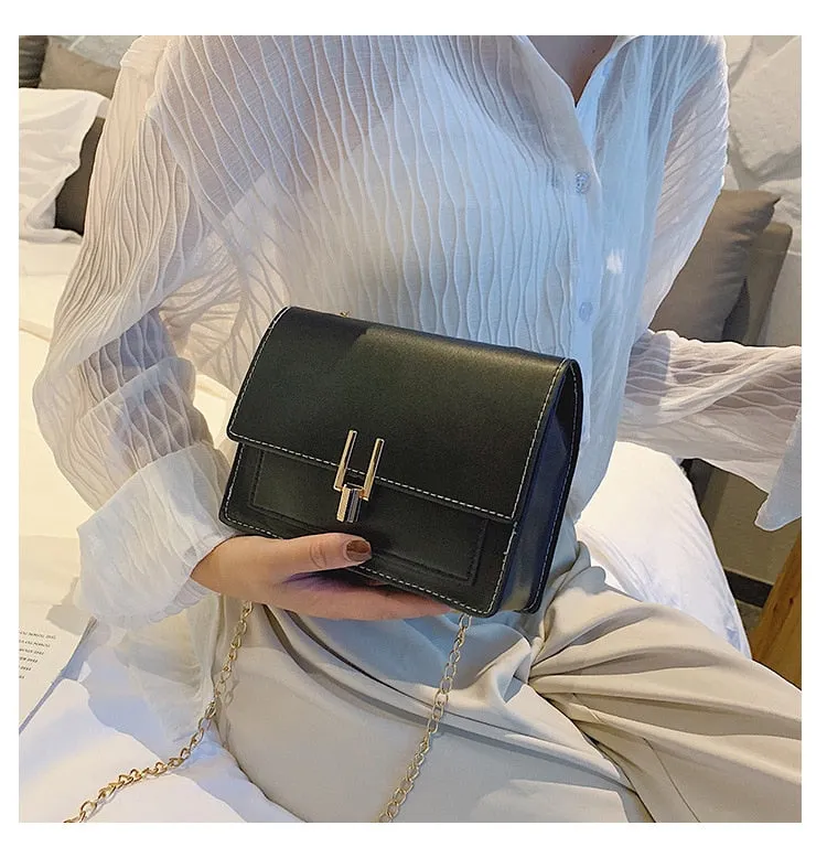 New Small Flap Cross Bags For Women Summer Faux Leather Shoulder Messenger Bag