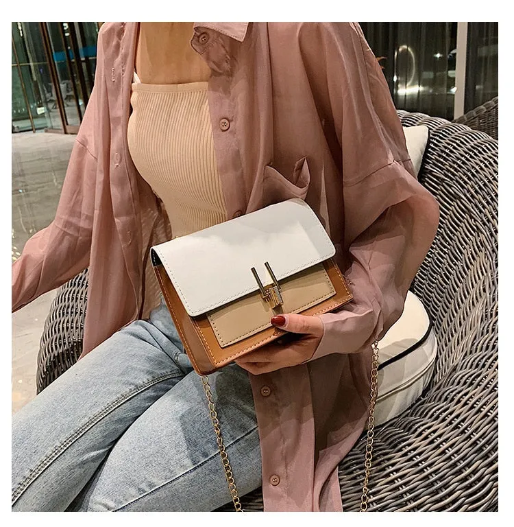 New Small Flap Cross Bags For Women Summer Faux Leather Shoulder Messenger Bag