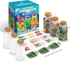 New TBC The Best Crafts 45 Piece Terrarium DIY Kit for Kids, Age 6  Fun & Educational! Great for Easter!!