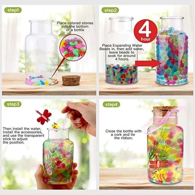 New TBC The Best Crafts 45 Piece Terrarium DIY Kit for Kids, Age 6  Fun & Educational! Great for Easter!!