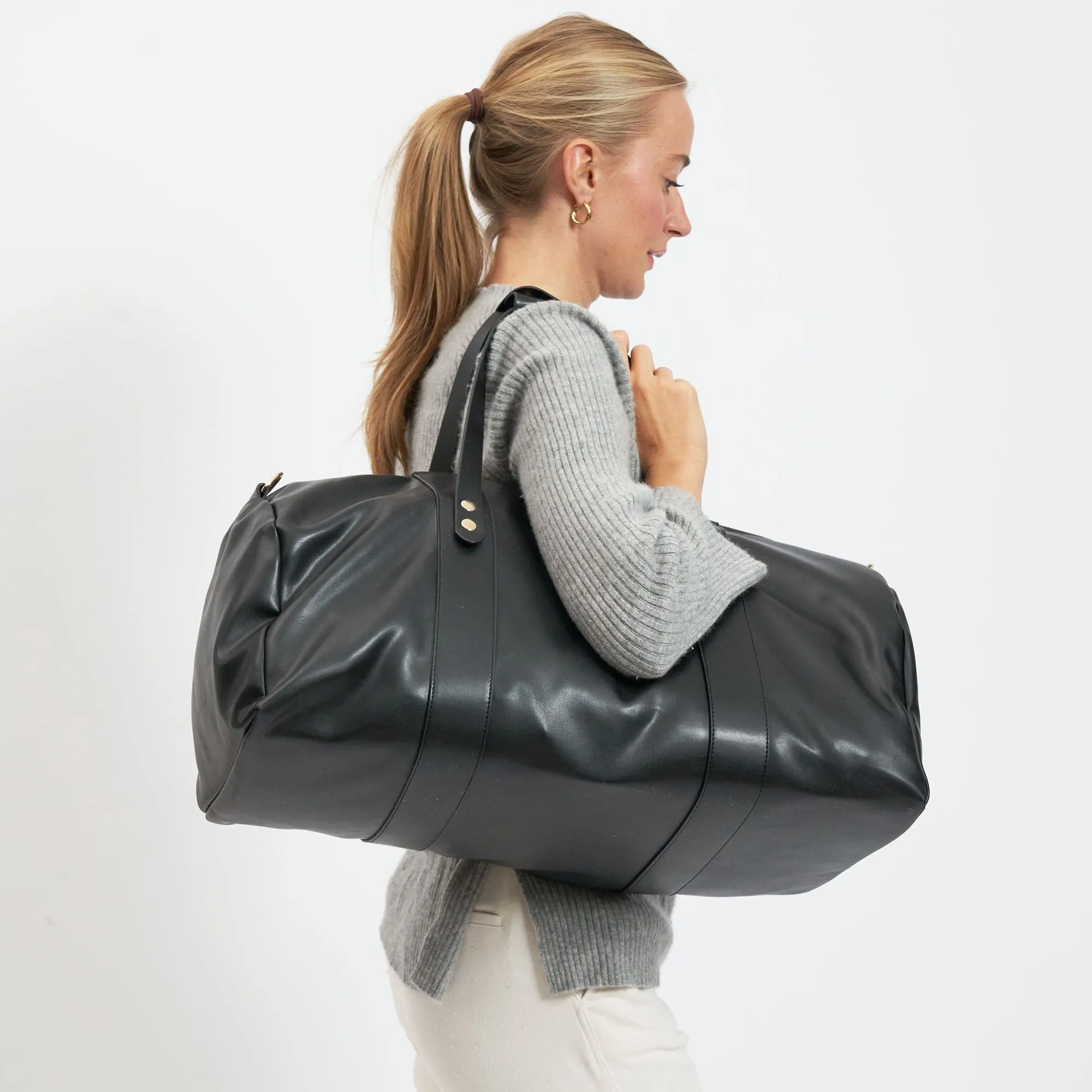 Oleatex Vegan Olive Leather Traveller Set S | Night Black
