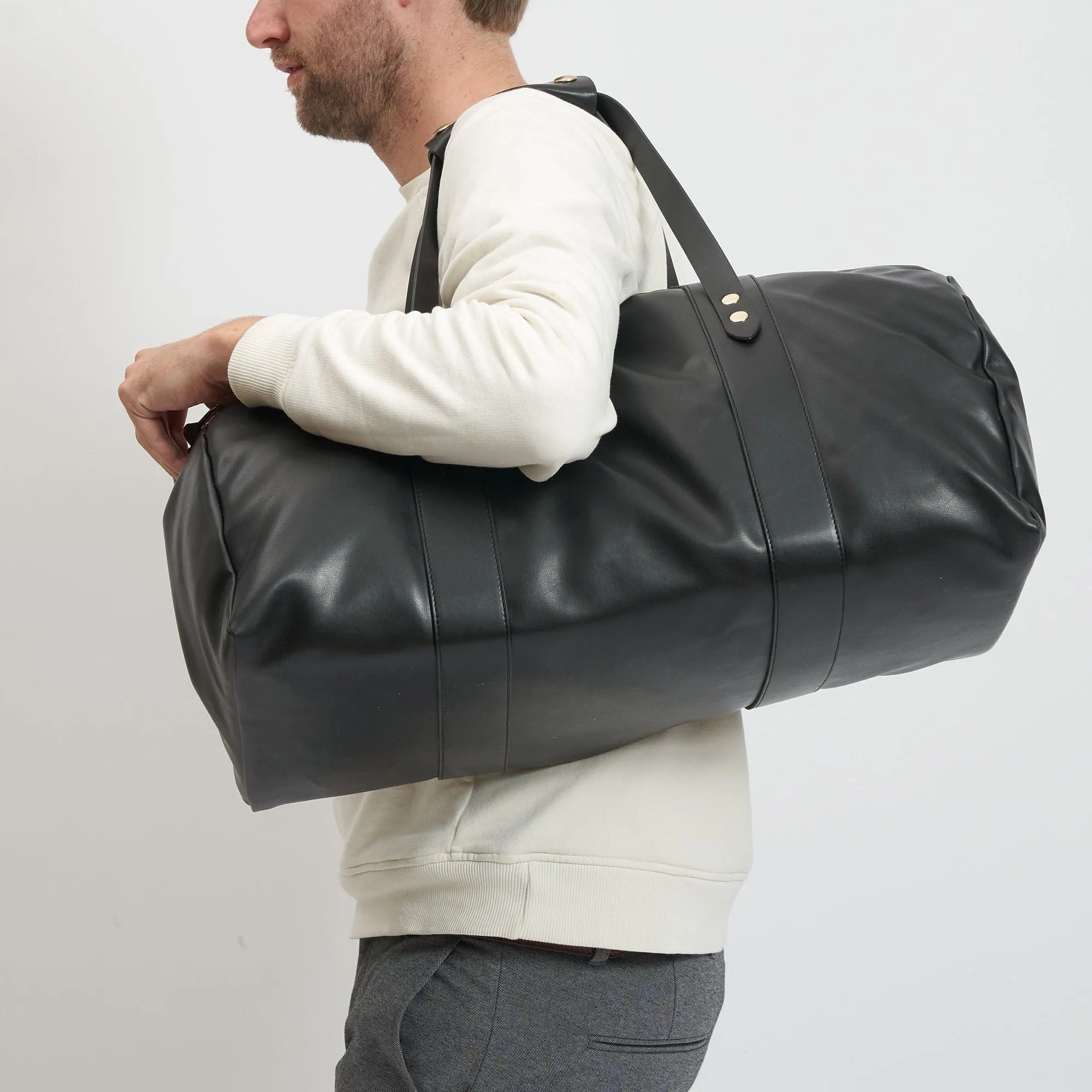Oleatex Vegan Olive Leather Traveller Set S | Night Black