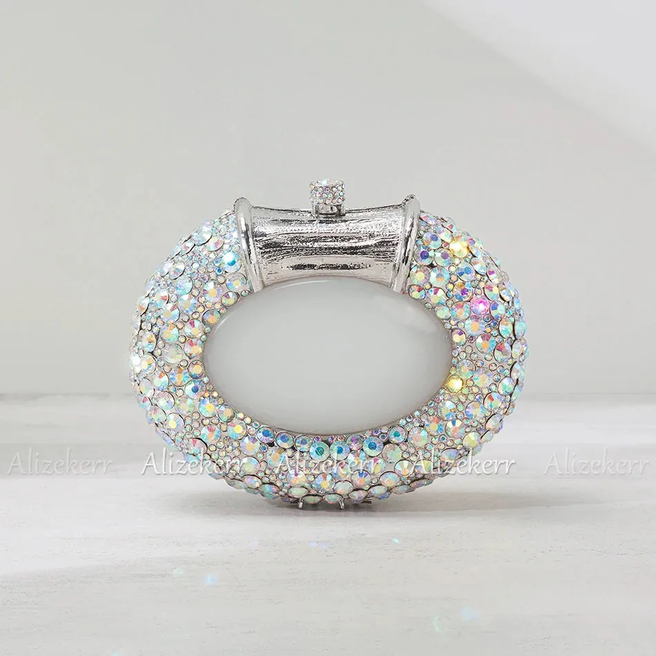 Oval Shaped Diamond Purse