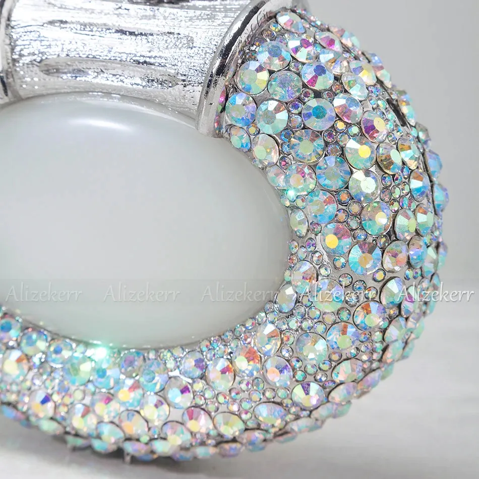 Oval Shaped Diamond Purse