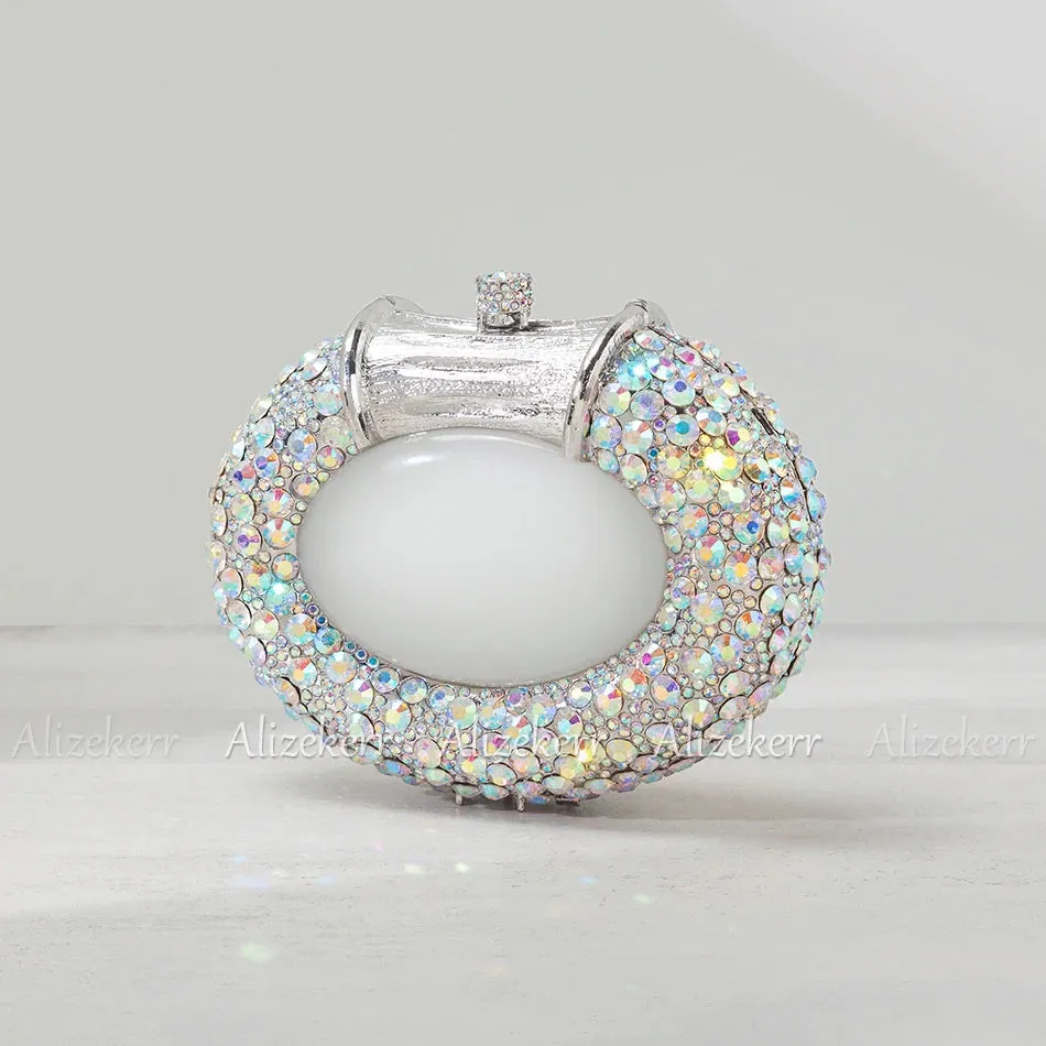 Oval Shaped Diamond Purse
