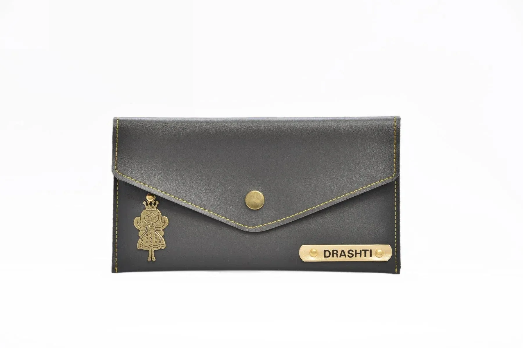 Pack of 2 Personalized Minimal Clutch with Charm