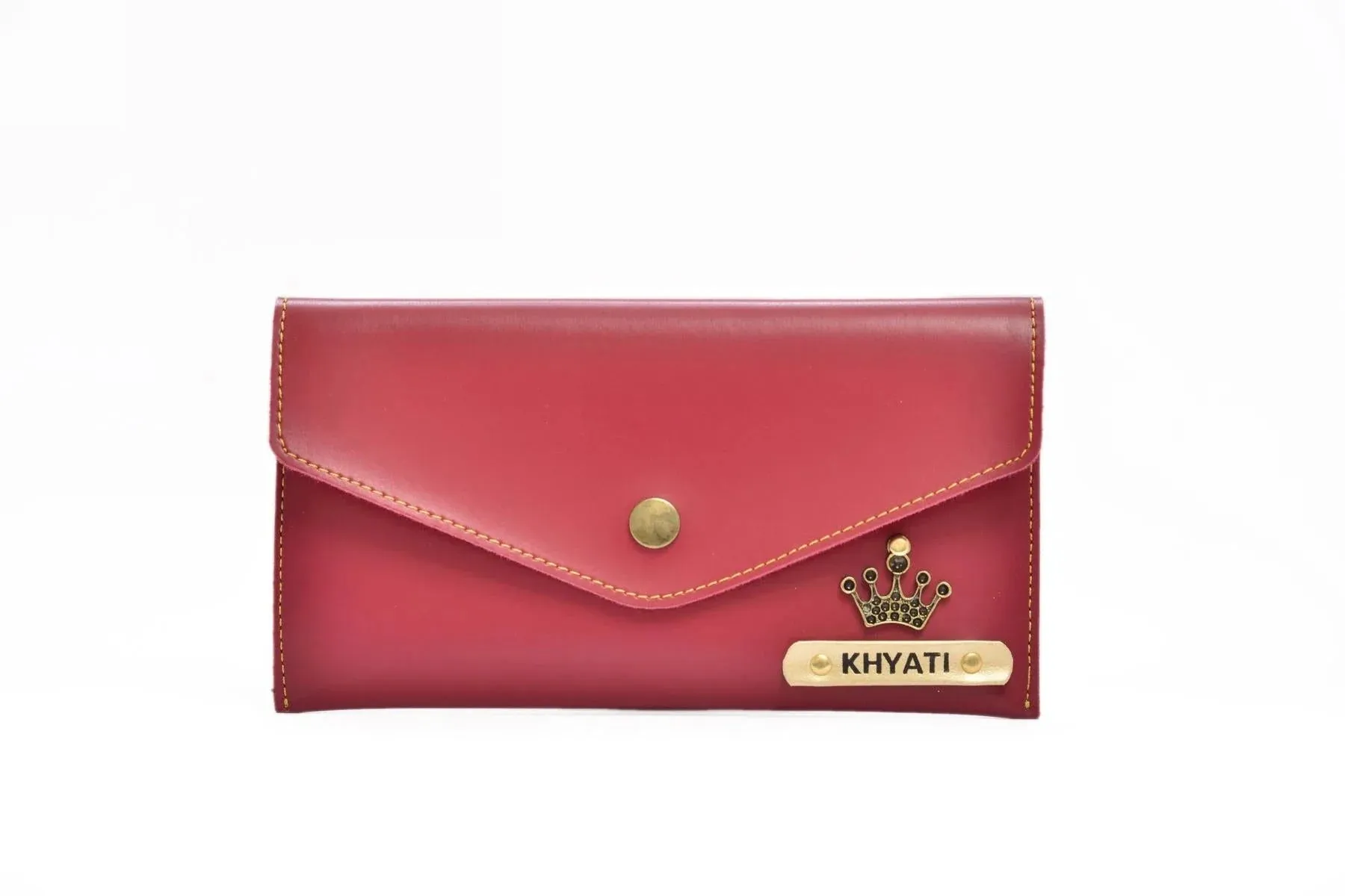 Pack of 2 Personalized Minimal Clutch with Charm