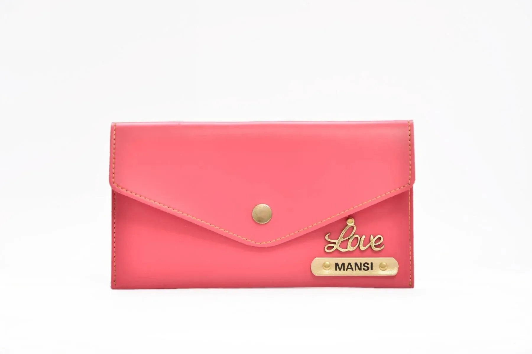 Pack of 2 Personalized Minimal Clutch with Charm