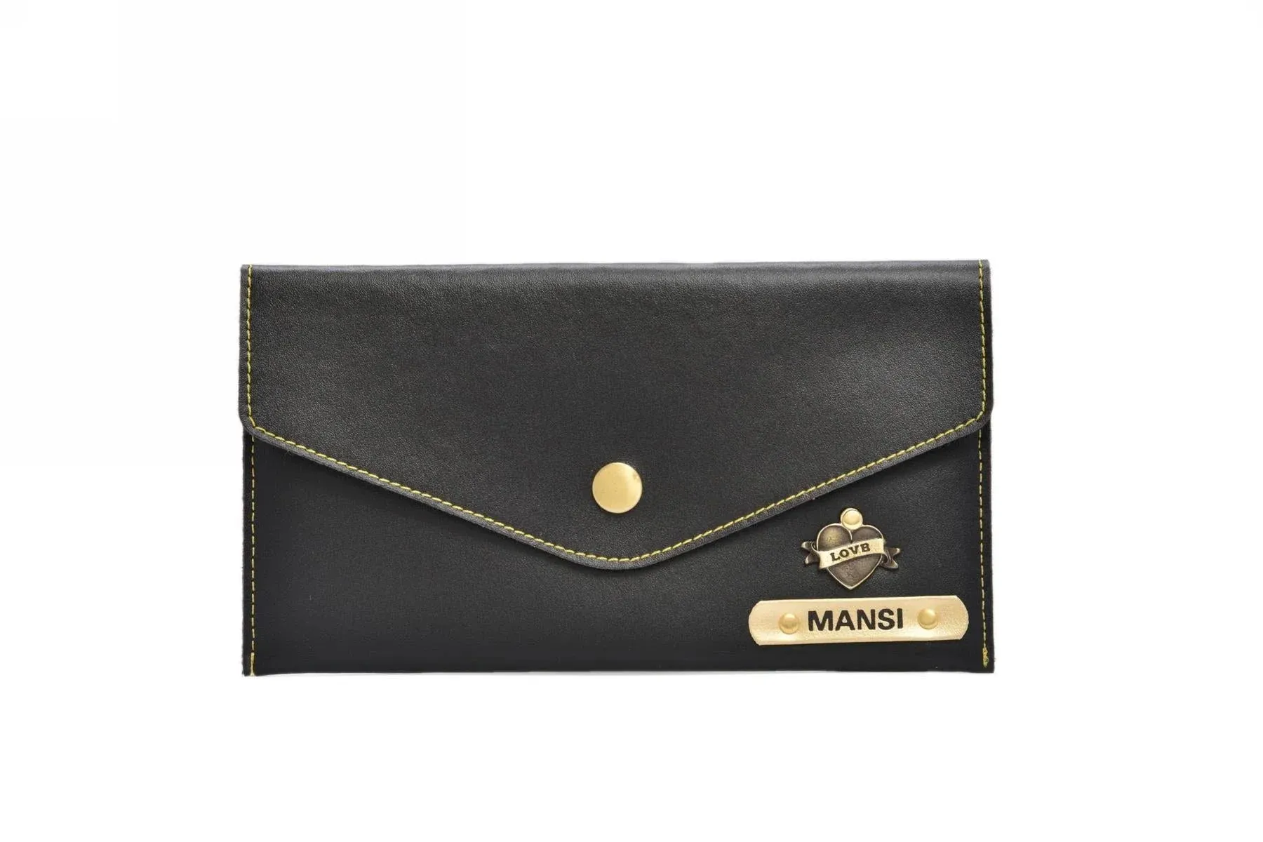 Pack of 2 Personalized Minimal Clutch with Charm